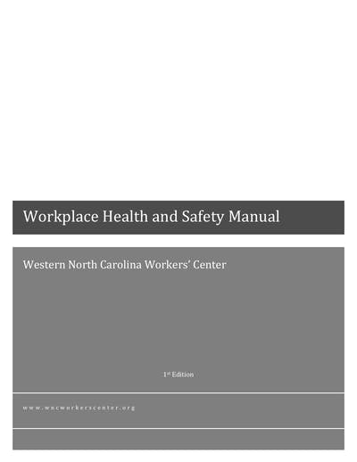 Workplace Health And Safety Manual