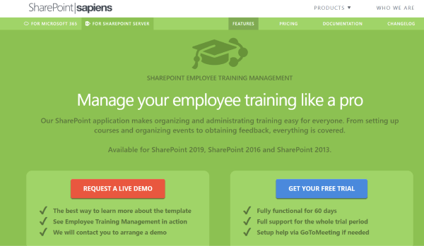 Business Training Software - Sharepoint