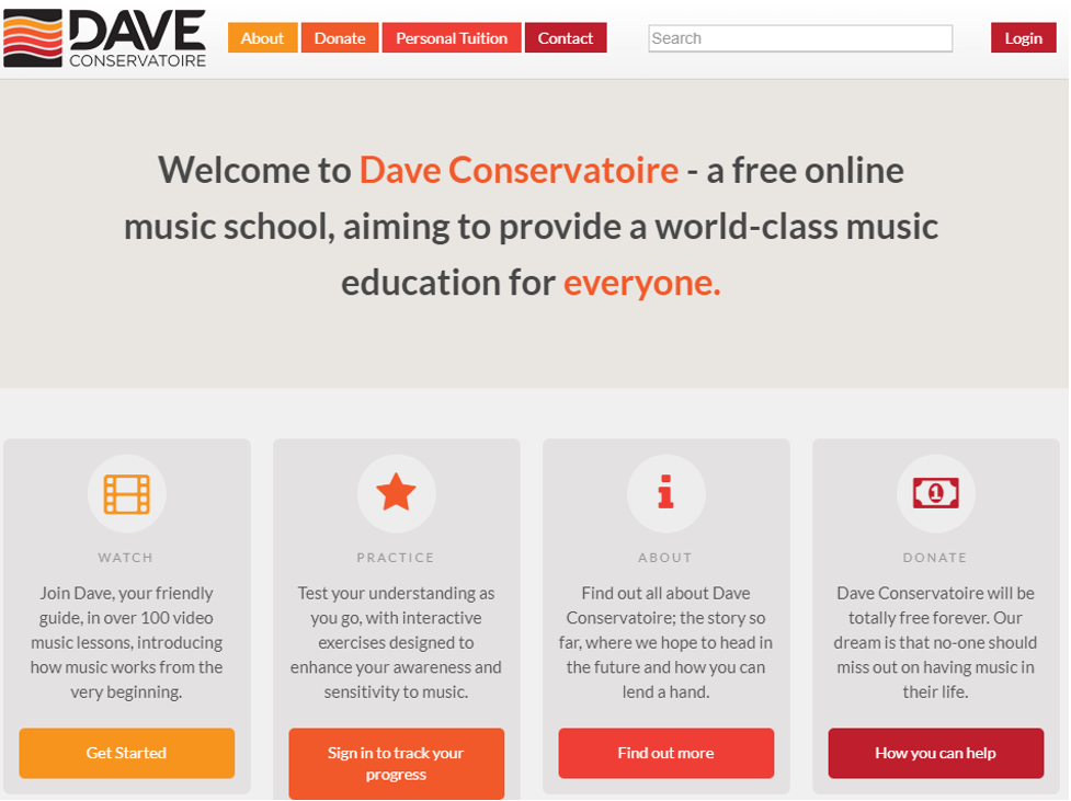 Online Training Resource - Dave Conservatoire