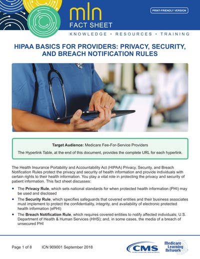 Hipaa Basics For Providers: Privacy, Security, And 