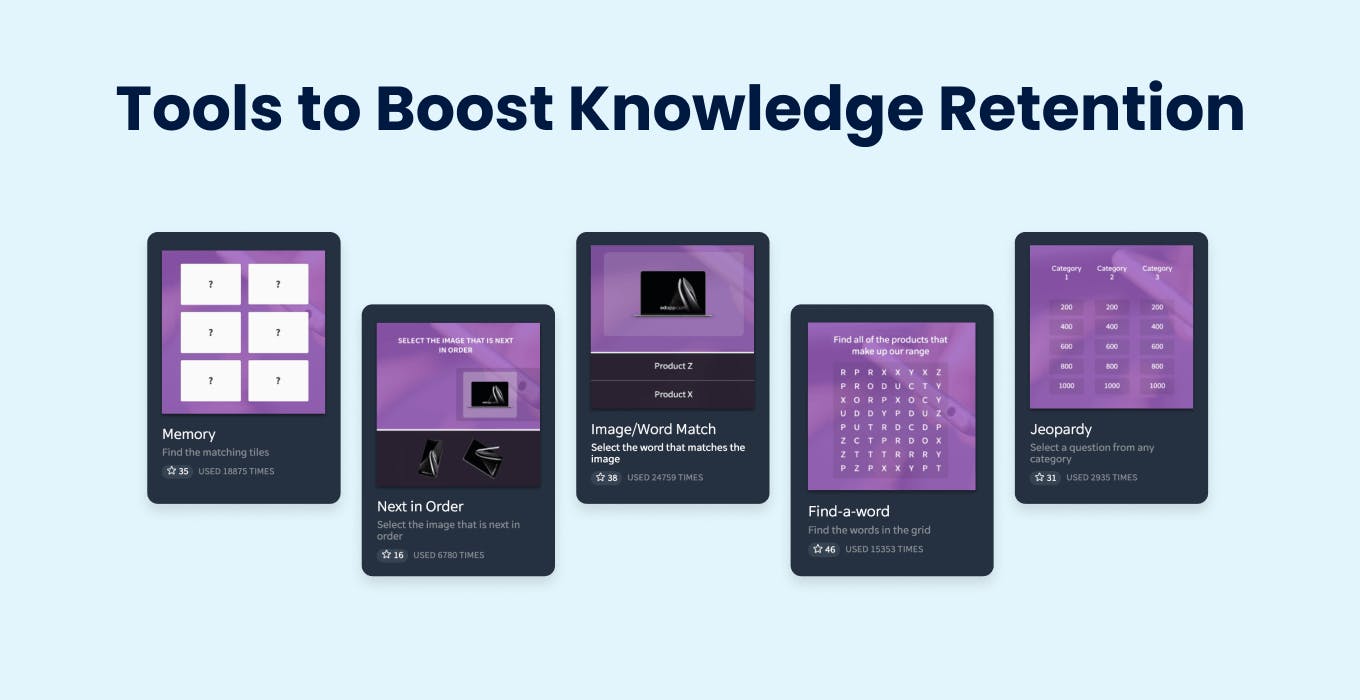 Tools to Boost Knowledge Retention