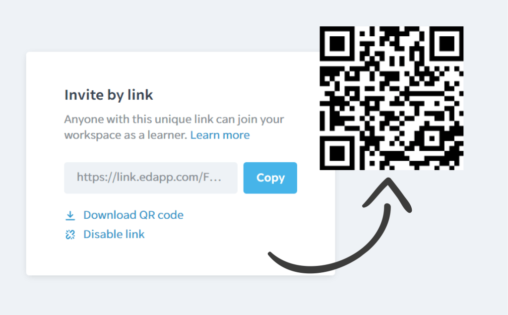 EdApp Invitation - Link or QR Code