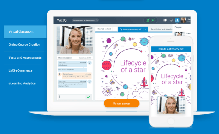 WizIQ Virtual learning platform