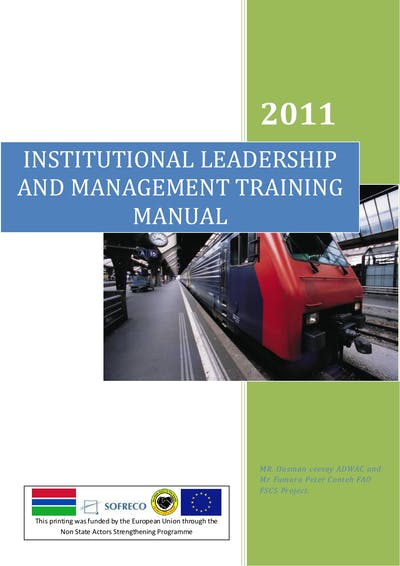 Institutional Leadership And Management 