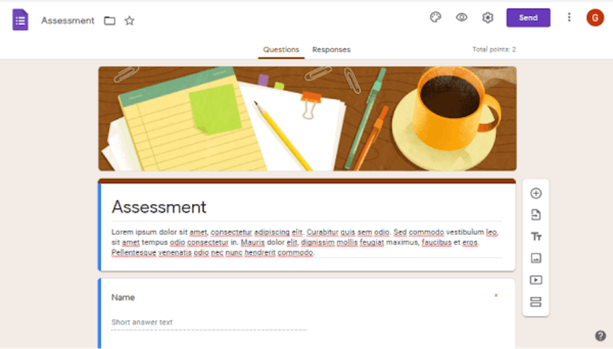 free test maker software-google forms