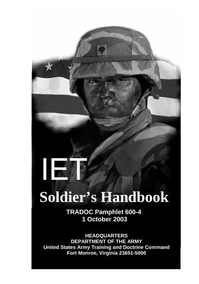 Tradoc Pamphlet 600-4 Soldier's Handbook (basic Initial 