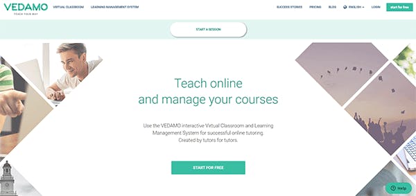 Plateforme de classe en ligne - Vedamo