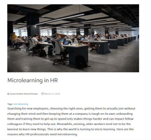 Great HR Article - Microlearning in HR by EdApp