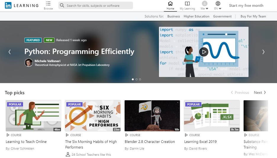 LinkedIn Video Learning Solution