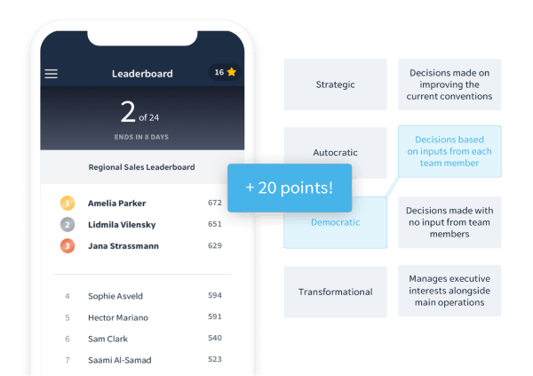 Sales Training Technique - EdApp Gamification and Leaderboard