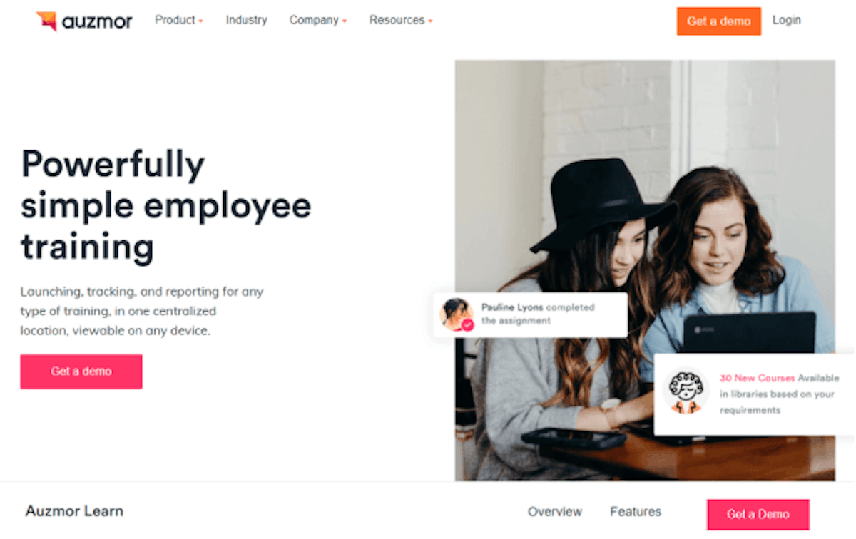 Employee Training Website - Auzmor Learn