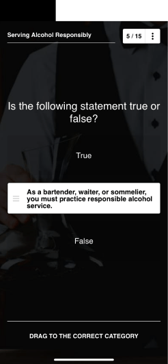 SC Training (formerly EdApp) Bar Training Course – Serving Alcohol Safely