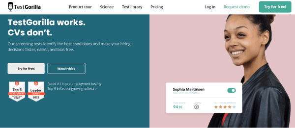 Pre-employment Testing Software - TestGorilla