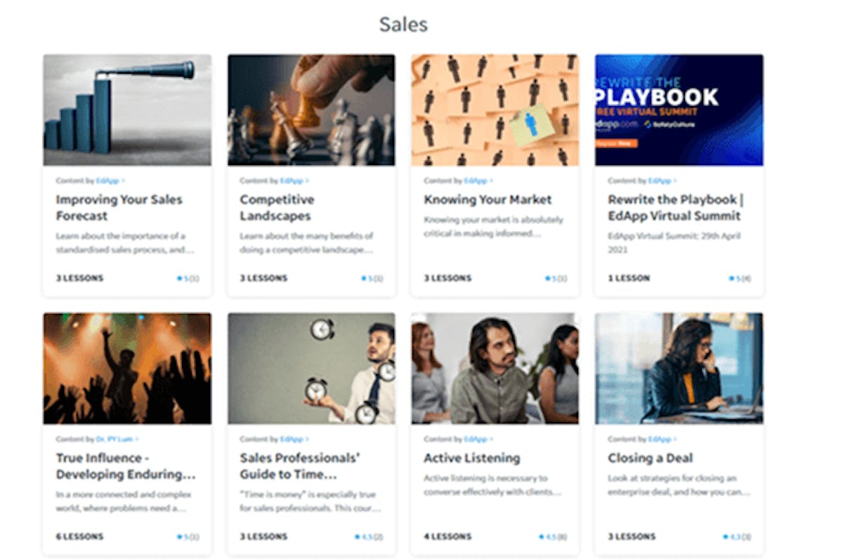 Sales Learning Platform - SC Training (formerly EdApp) Sales Courses