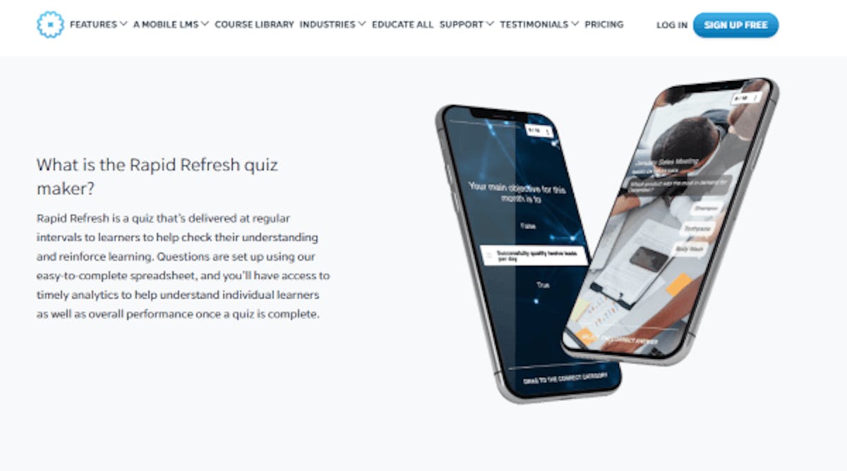 Free Quiz Maker - SC Training (formerly EdApp) Rapid Refresh