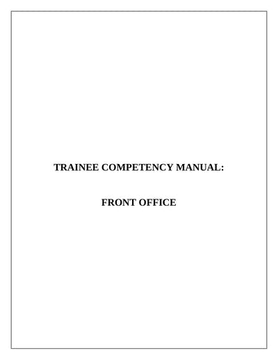 Free Receptionist Training Manual Template and Mobile Courses | SC Training