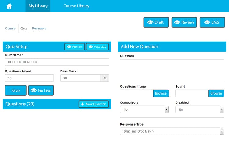 Course Management System - ELMO COURSEBUILDER