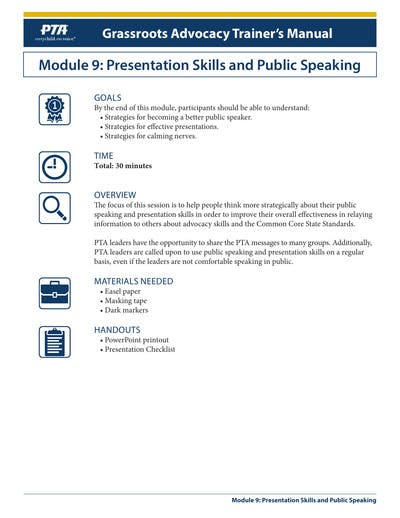 presentation skills training manual pdf