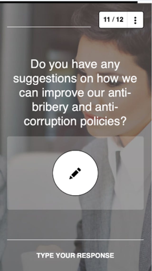 Training Survey Question Example #3