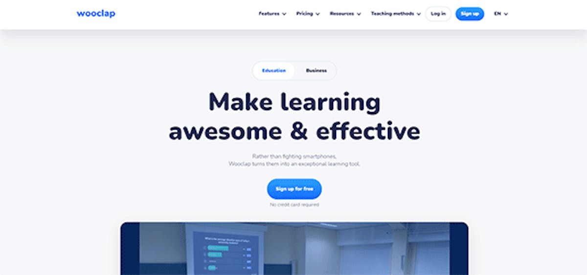 Virtual Learning Environment - Wooclap