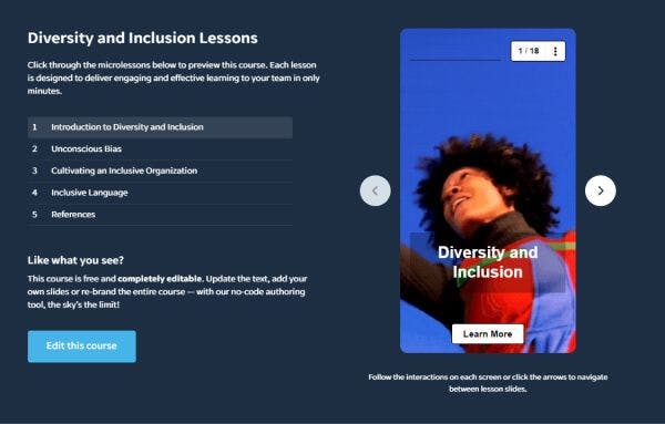 Diversity and inclusion resources - EdApp Diversity and Inclusion Course