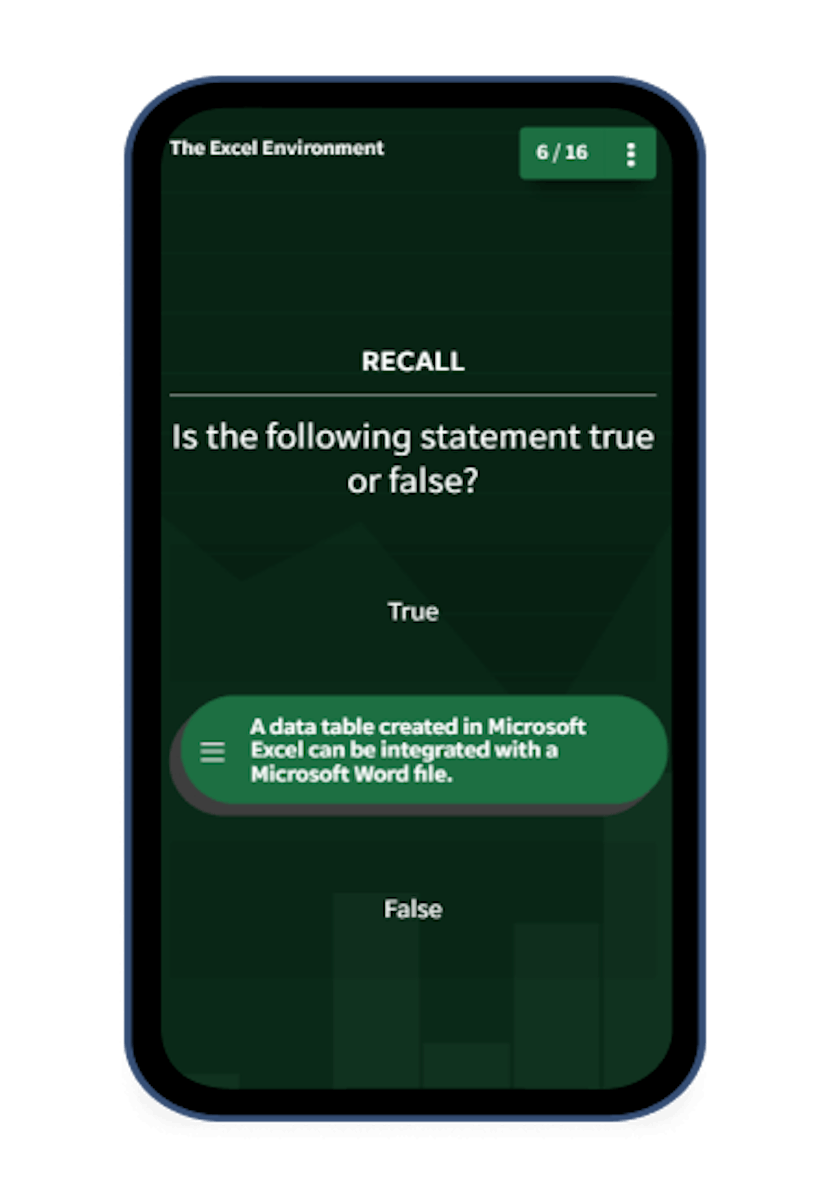 Types of Quizzes - True of False