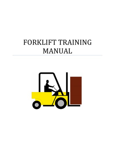 Forklift Training Manual