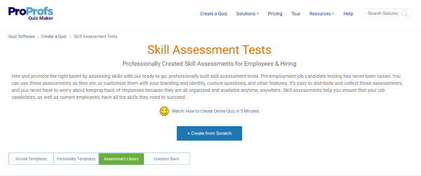 Pre-employment Testing Software - Proprofs