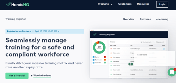 Training Matrix Software - HandsHQ