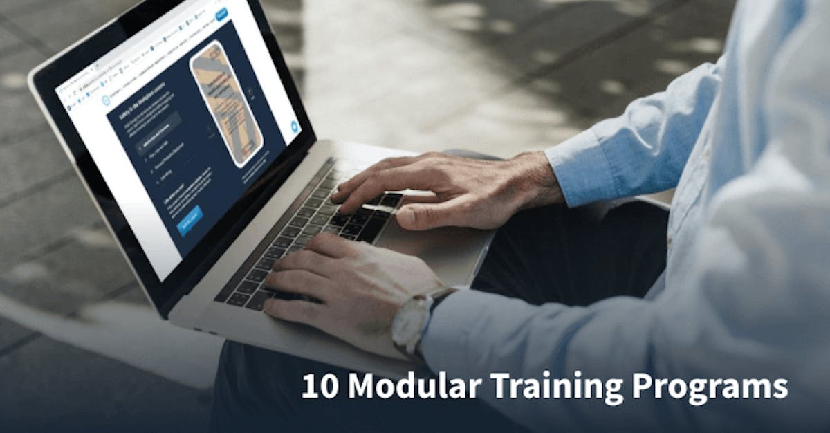 10 Programmi di formazione modulari