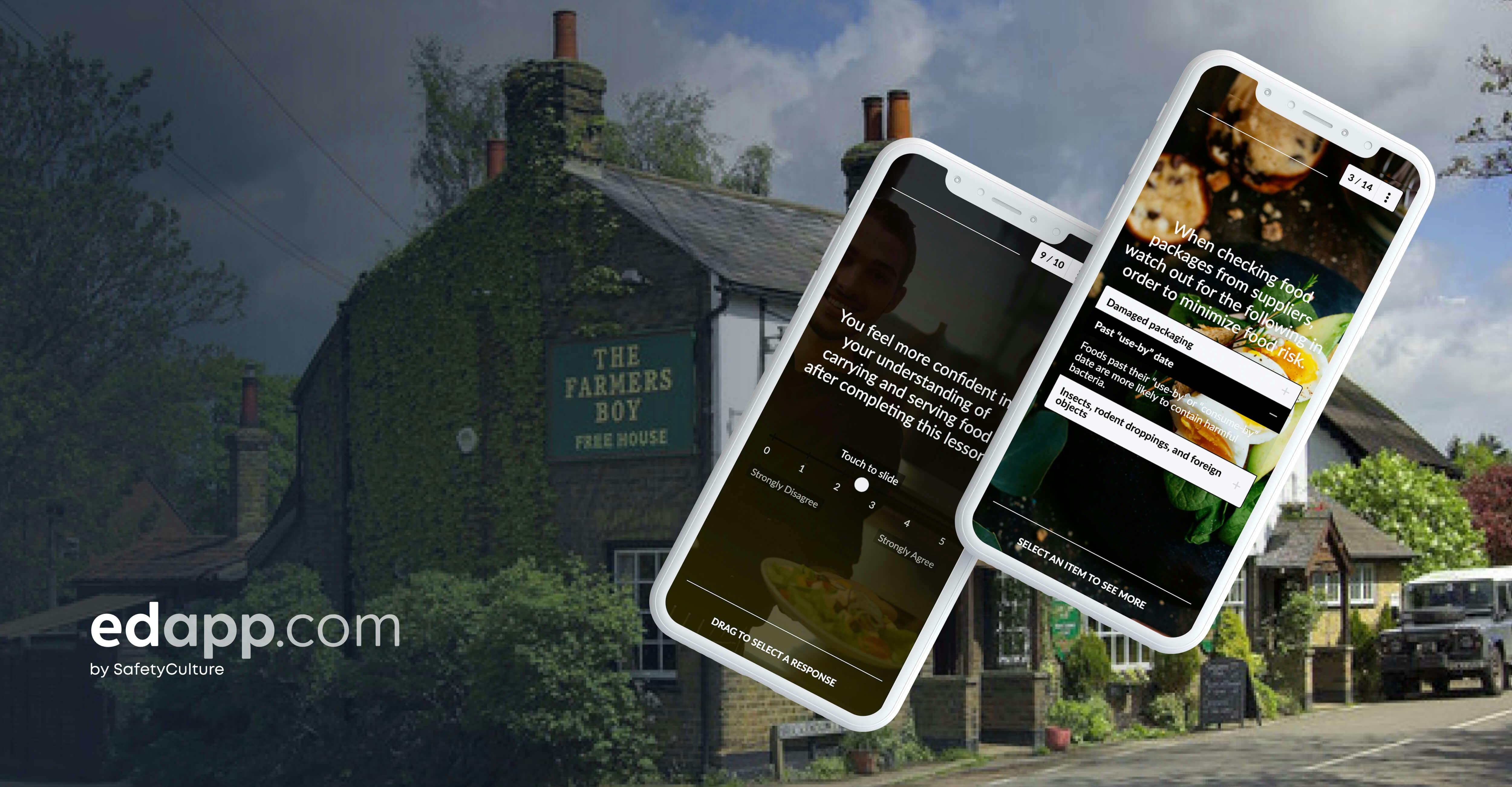 Number one pub, The Farmer’s Boy, challenges traditional training methods with mobile learning platform SC Training (formerly EdApp)
