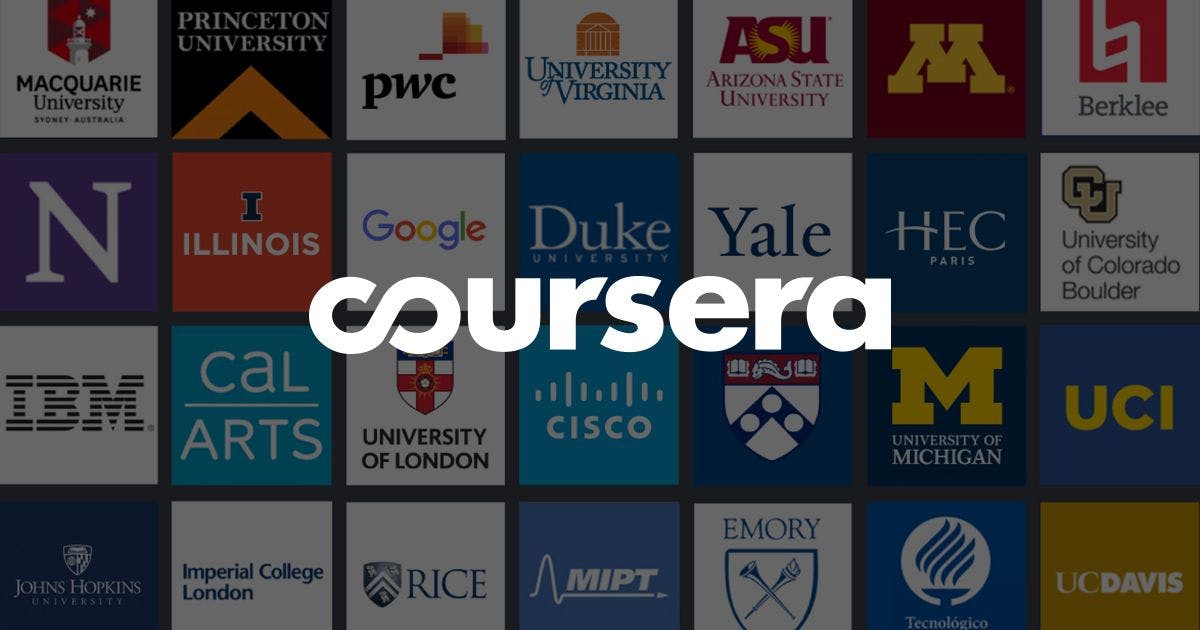 Site Web de formations en ligne - Coursera
