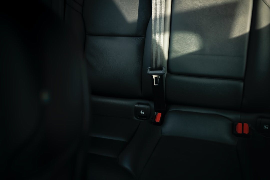 Back seats of a car