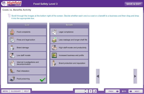 Highfield Food Hygiene Online Training Course - Food Safety Level 3