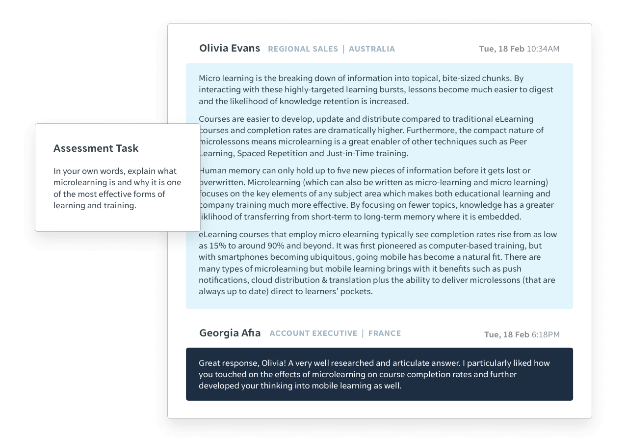 Test your learners with real-life scenarios
