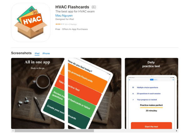 HVAC Training App - HVAC Flashcards
