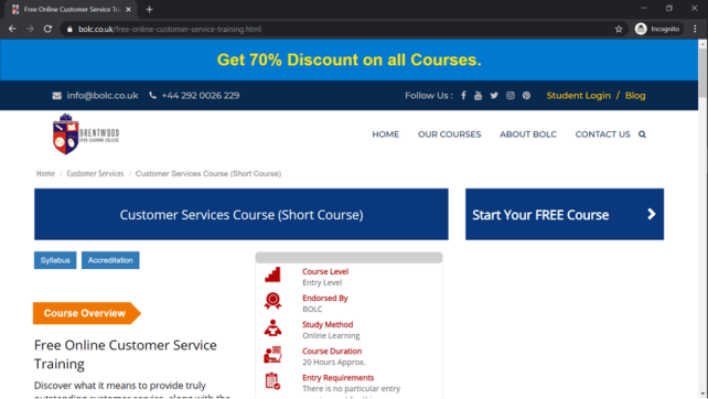 Free customer service training course #8 - Brentwood customer service course