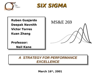 Control Six Sigma Define Problem Understand Process 