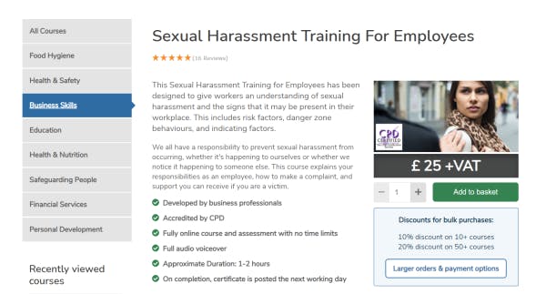 Free Sexual Harassment Training - Sexual Harassment Training for Employees (High Speed Training)