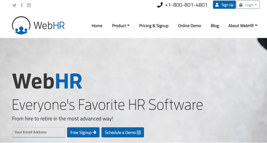 Online Free HR Software - WebHR