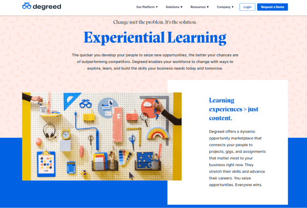 Learning experience design tool - Degreed