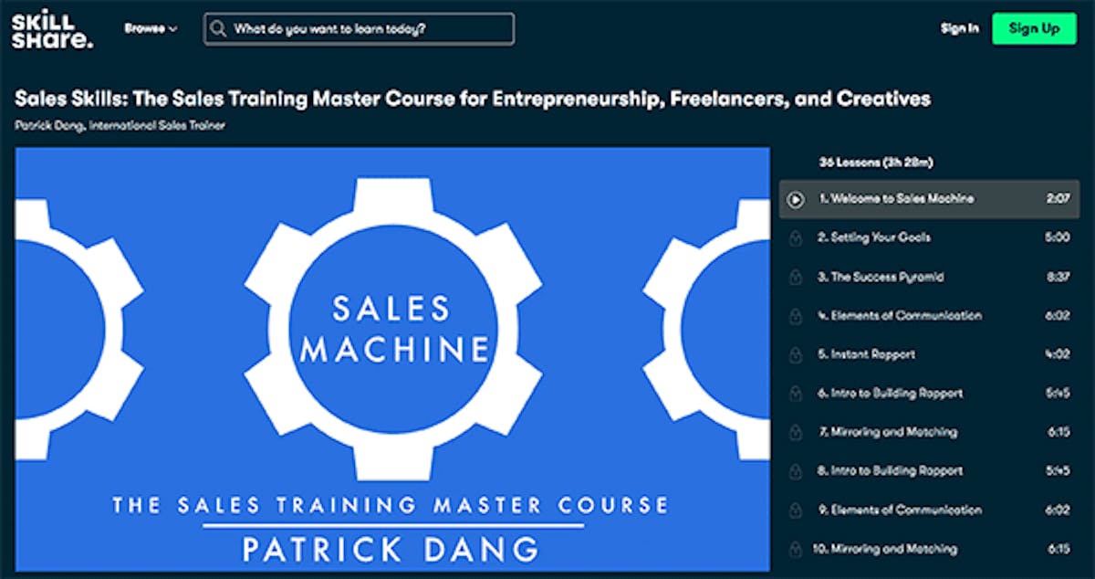 Free Online Sales Course - Sales Skills: The Sales Training Master Course for Entrepreneurship, Freelancers, and Creatives