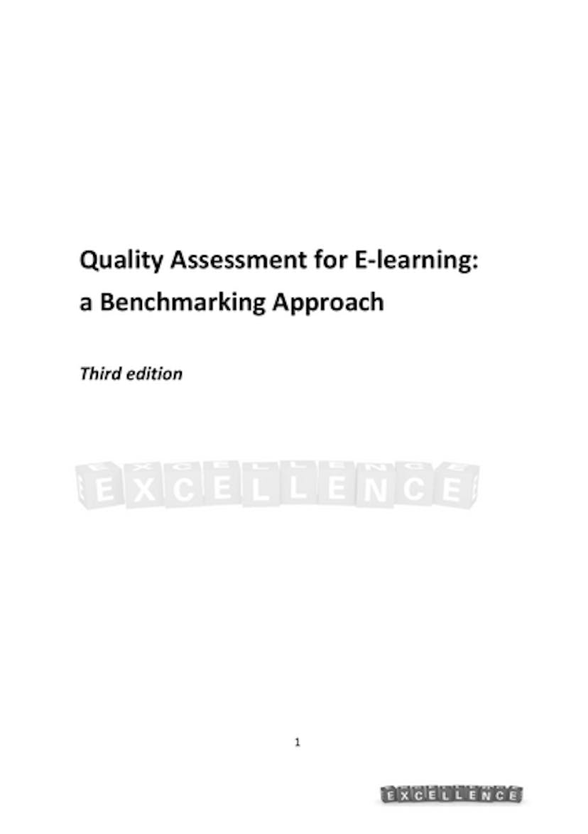 Quality Manual For E-learning In Higher Education