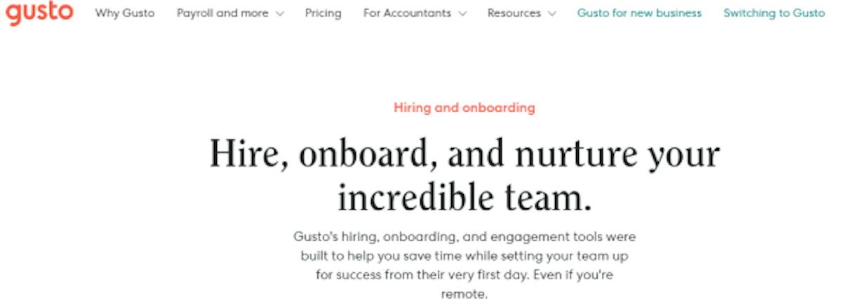 Best Onboarding Program #10 - Gusto