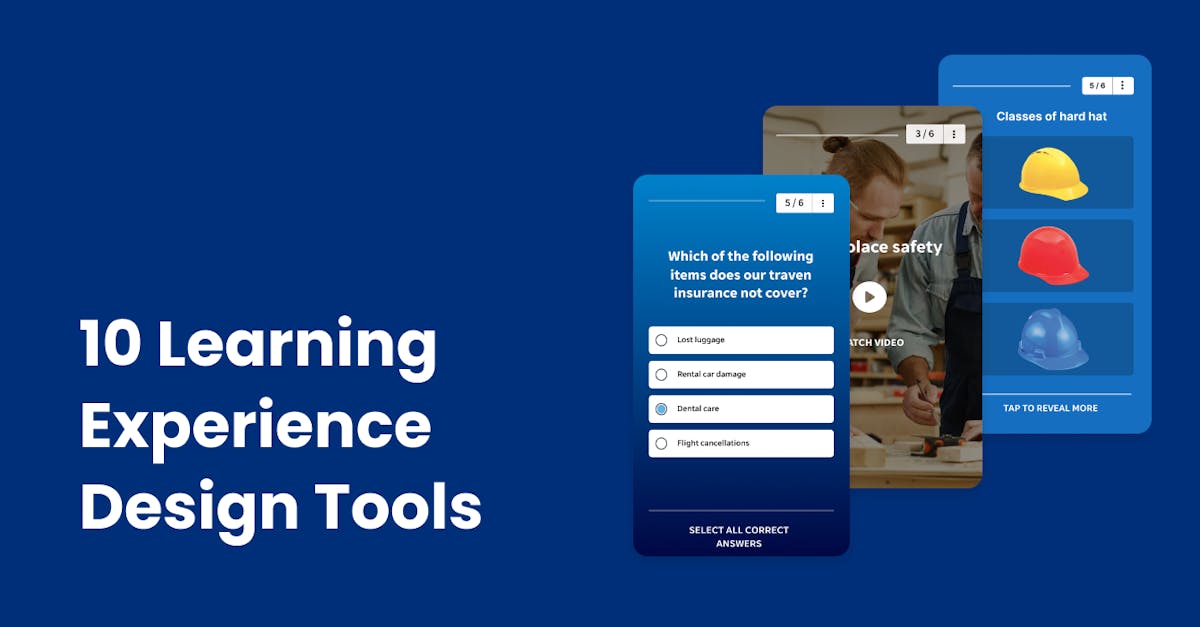 Learning Experience Design Tools