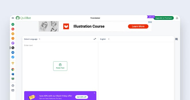 AI translation tool - QuillBot