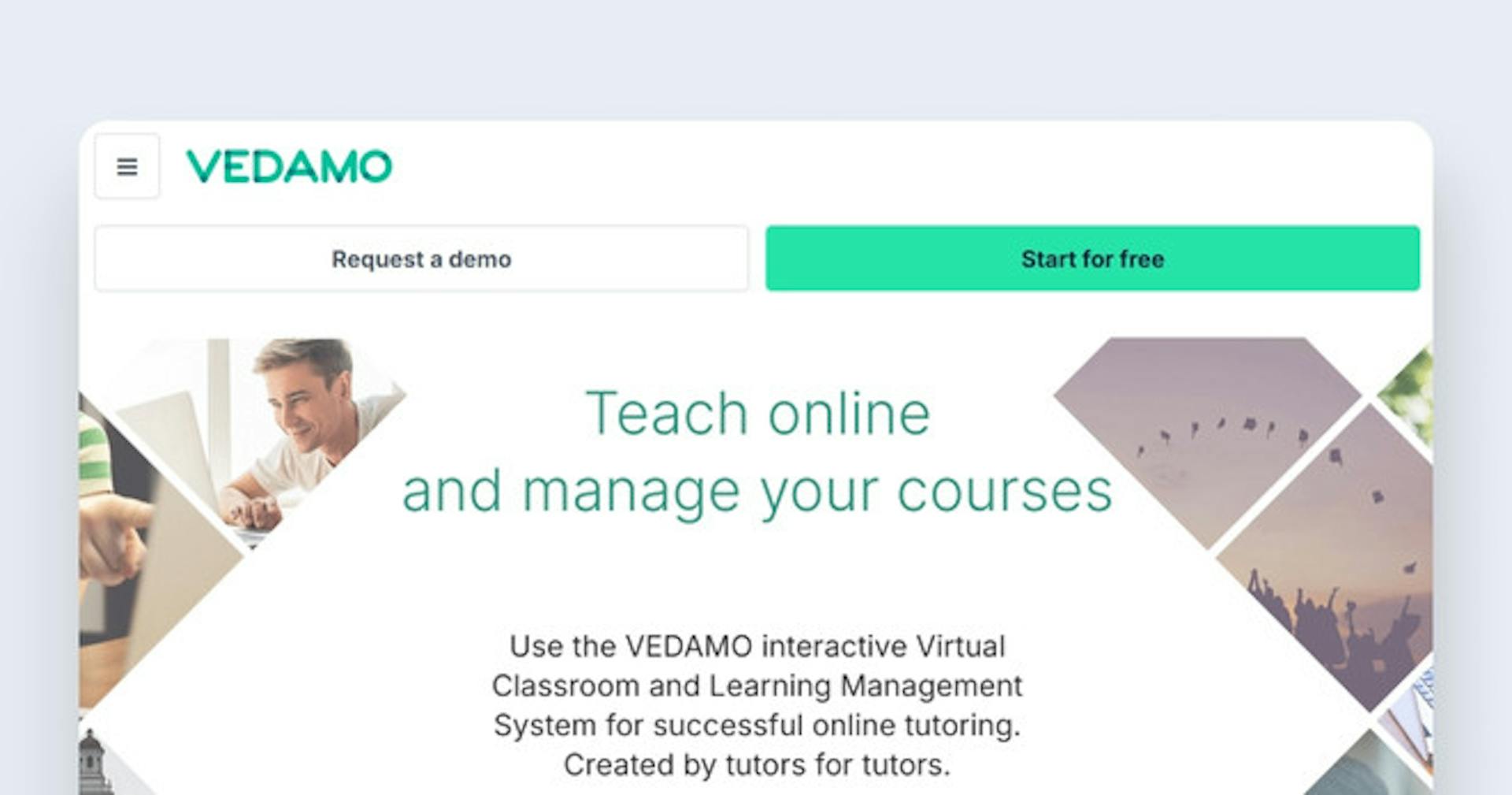 Virtual classroom platform - Vedamo