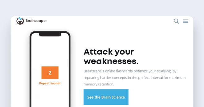 Flashcard maker - Brainscape