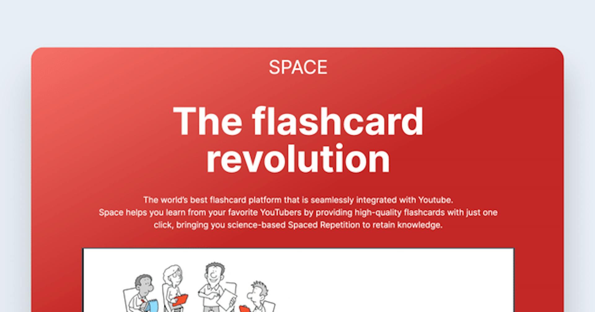 Spaced repetition website - Space