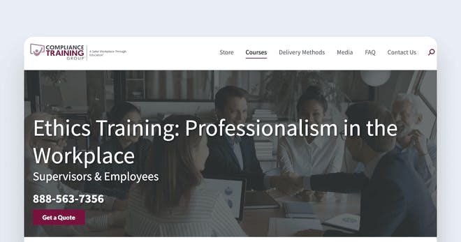 Ethical training program - Compliance Training Group Professionalism in the Workplace